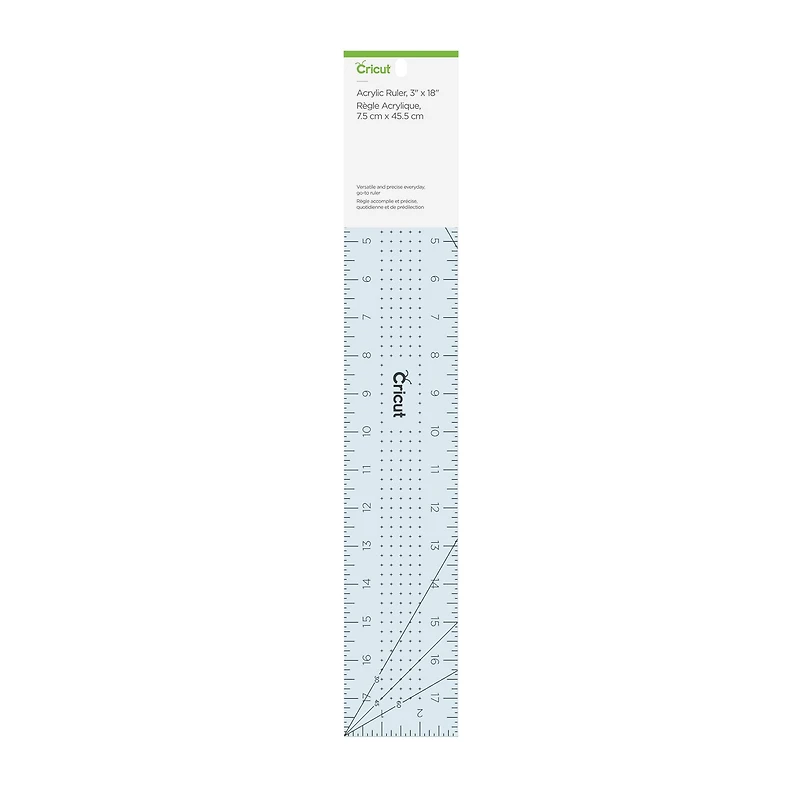Cricut® Blue Acrylic Ruler, 3" x 18"