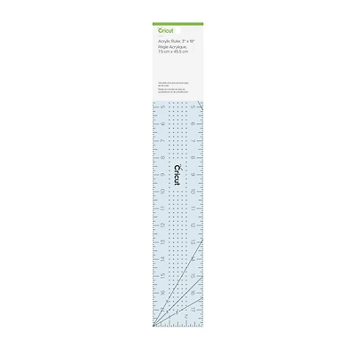 Cricut® Blue Acrylic Ruler, 3" x 18"
