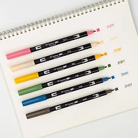Tombow Flowers Manga Illustration Dual Brush Pen Art Set