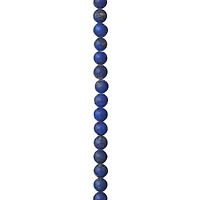12 Pack:  Sapphire Reconstituted Lapis Round Beads, 6mm by Bead Landing™