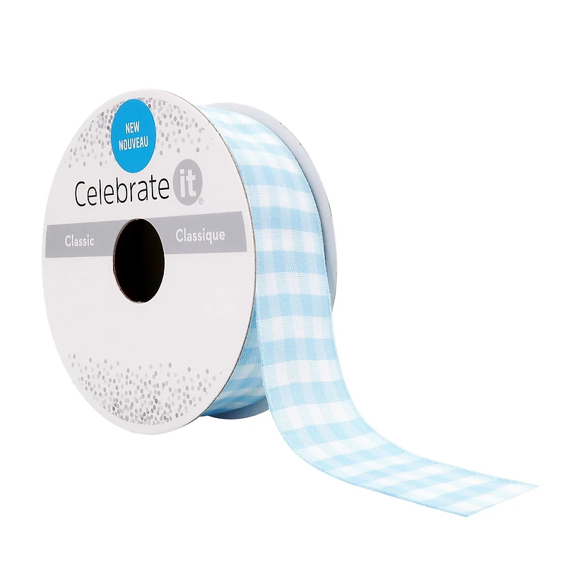 7/8" x 5yd. Gingham Ribbon by Celebrate It™
