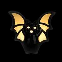 8" Black Bat LED Ceramic Tabletop Décor by Ashland®