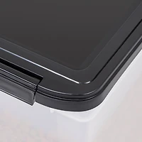 Clear & Black 12.75qt. Pet Food Container With Sealed Top