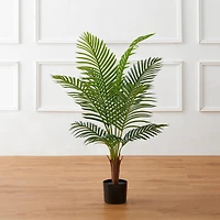 Glitzhome® 3.5ft. Potted Faux Areca Palm Tree
