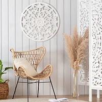 Habitat Bastia White Round Medallion