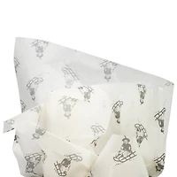 JAM Paper Ivory Sled Holiday Tissue Paper, 8 Sheets