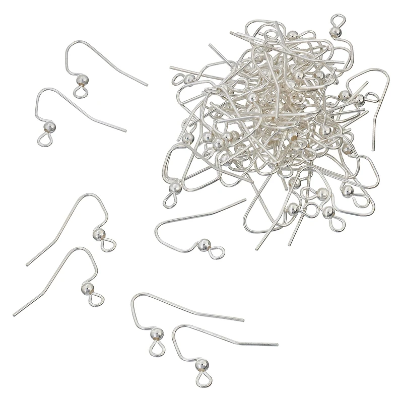 Fishhook Earring with Ball by Bead Landing