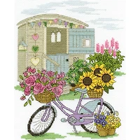 DMC® Flowery Bicycle Counted Cross Stitch Kit