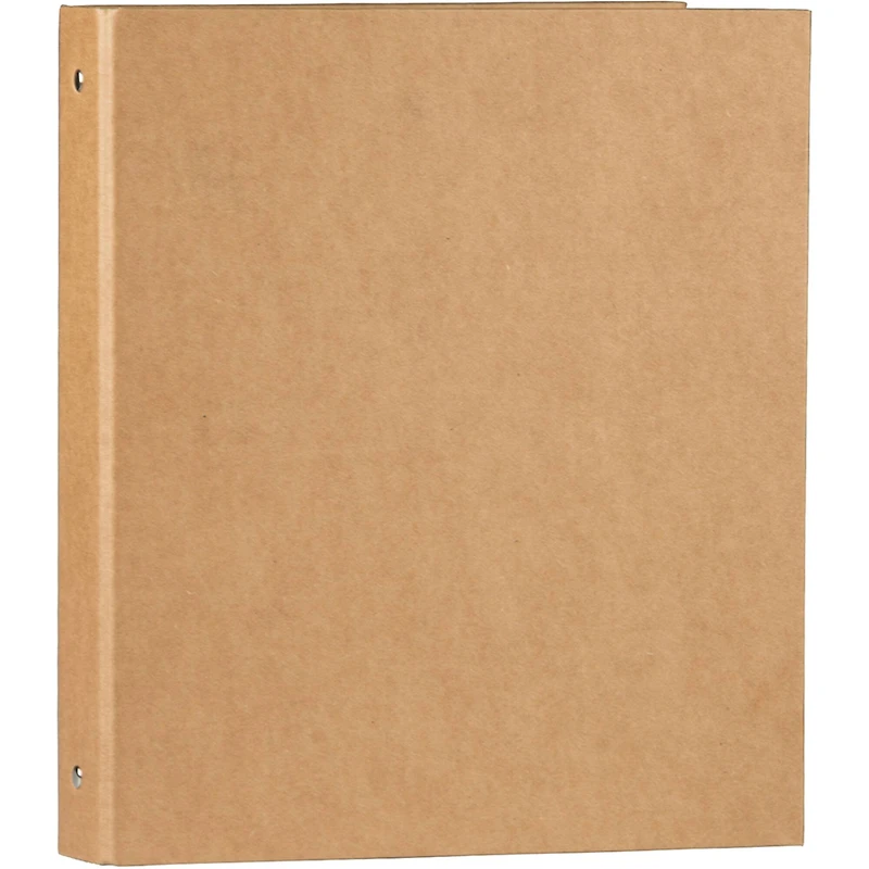 JAM Paper Designders® 1" Brown Kraft 3 Metal Ring Binder
