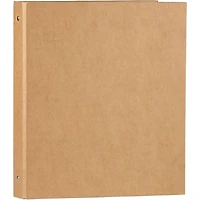 JAM Paper Designders® 1" Brown Kraft 3 Metal Ring Binder