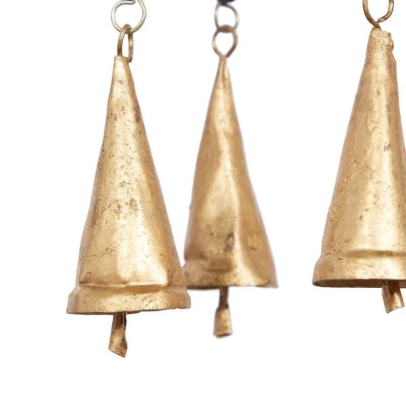 35" Brown Metal Feather Traditional Windchime