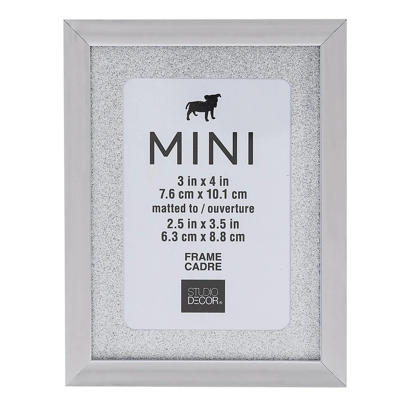 Silver Mini Frame with Mat by Studio Décor®