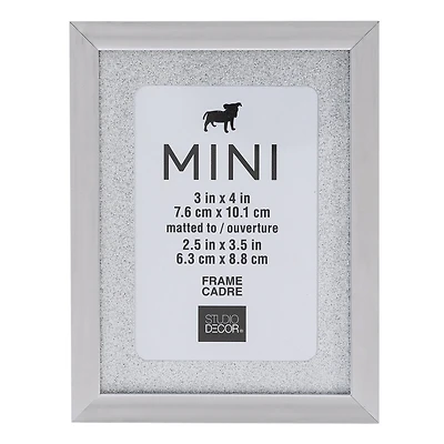 Silver Mini Frame with Mat by Studio Décor®