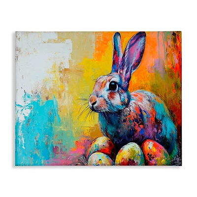 Stupell Industries Easter Joy Abstract Canvas Wall Art