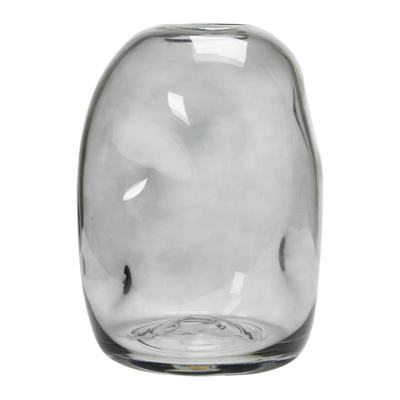 Hello Honey® 10" Clear Glass Vase with Indentations