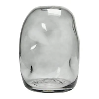 Hello Honey® 10" Clear Glass Vase with Indentations