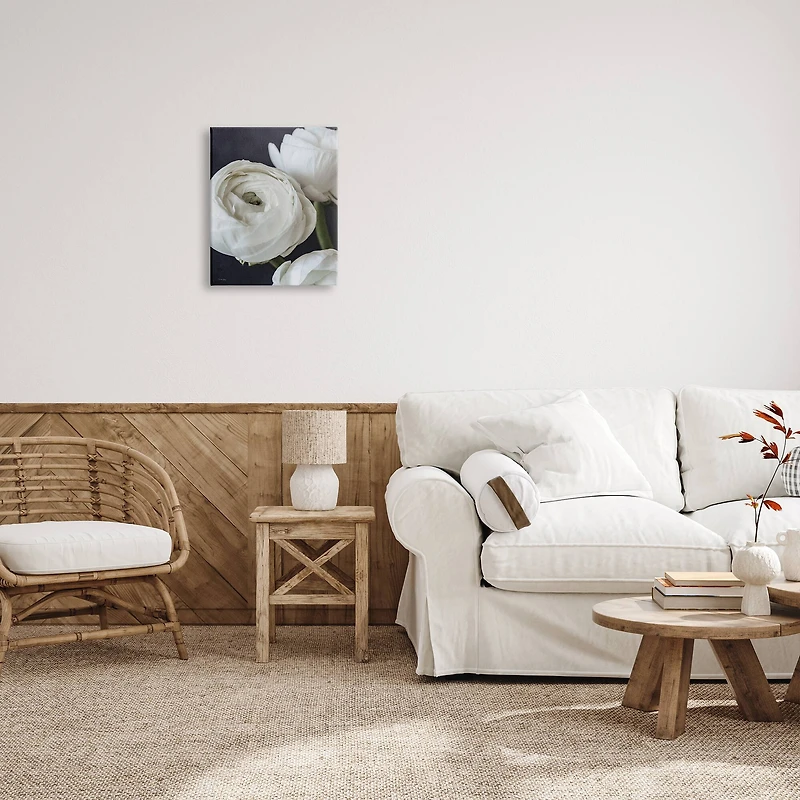 Stupell Industries Budding Ranunculus Flower Blooming Canvas Wall Art