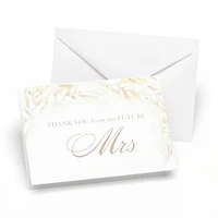 Hortense B. Hewitt Co. Dried Floral Bridal Shower Thank You Cards