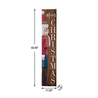 Glitzhome® 5ft. Wooden Nutcracker Porch Sign