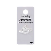 Silver Plated Planet Charm by Bead Landing™
