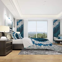 Designart 'Strick & Bolton Villere 'Blue Brazilian Geode' Bedding Set