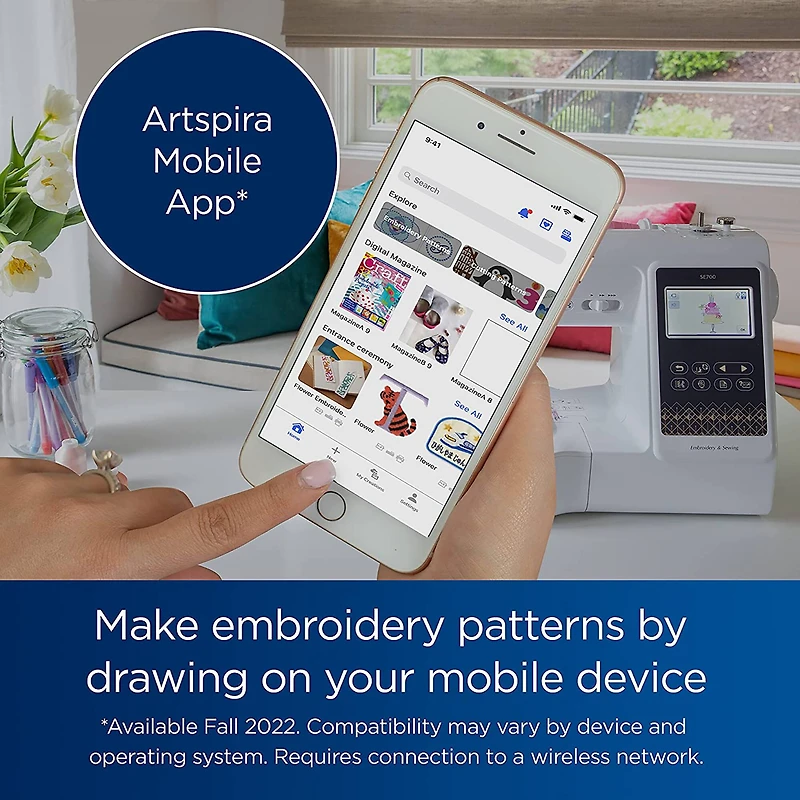 Brother SE700 Sewing & Embroidery Machine with 4" x 4" Embroidery Area