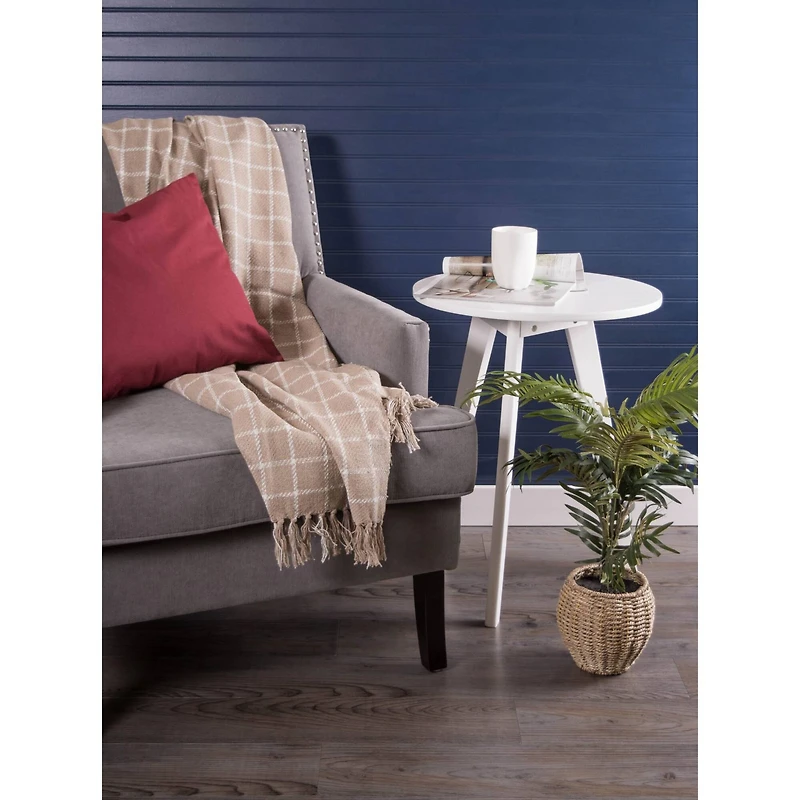 DII® Stone Checked Plaid Throw