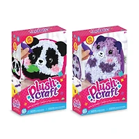 Assorted PlushCraft™ Fabric by Number Animal Pillow Kit