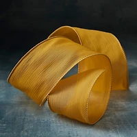 2.5" x 10yd. Taupe Sheer Crinkle Chiffon Wired Ribbon by Celebrate It® Classic