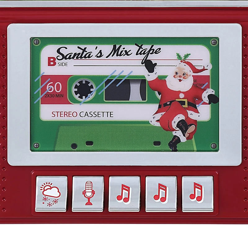 Mr. Christmas 10" Santa's Boom Box Radio