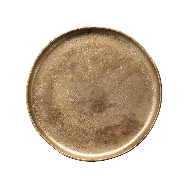 Hello Honey® 11.75" Antique Gold Finish Metal Pedestal