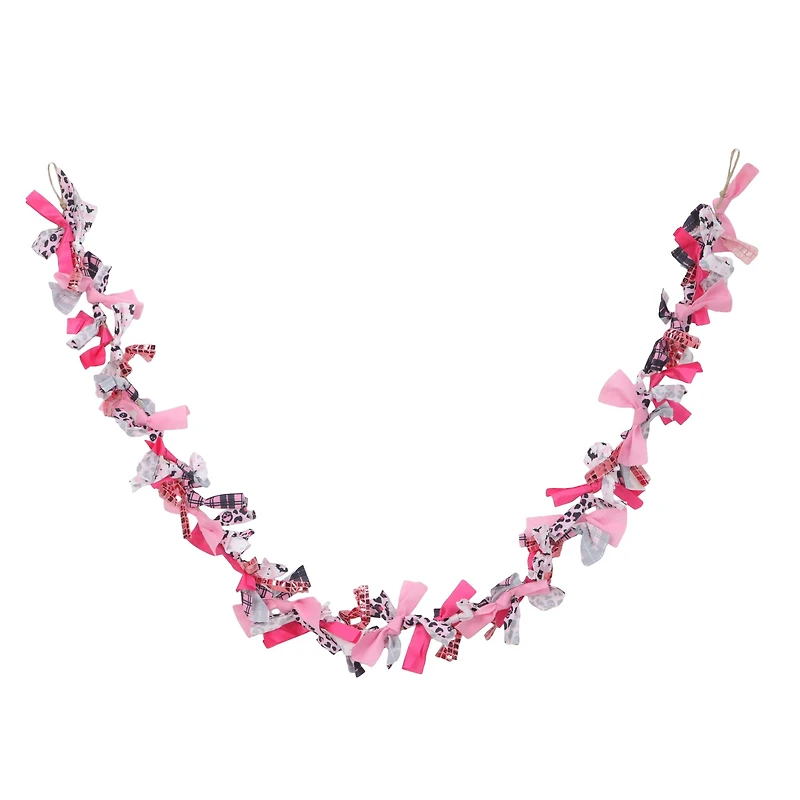 6ft. Pink Fabric Garland by Ashland®