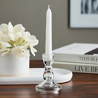 12 Pack: 3.5" Glass Taper Candle Holder by Ashland®