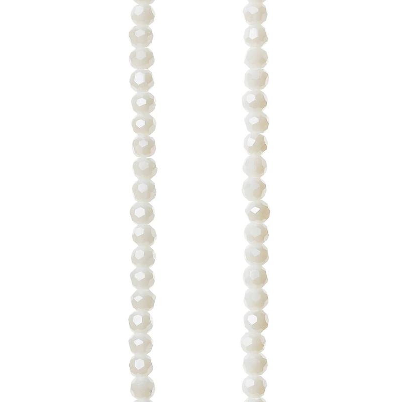 White Glass Round Beads, 3mm by Bead Landing™