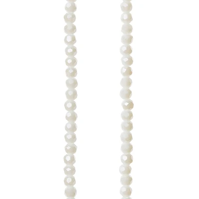 White Glass Round Beads, 3mm by Bead Landing™