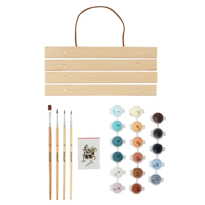 8" x 10" Mystical Forest Paint-by-Number Kit with Wood Display Hanger by Artist's Loft®