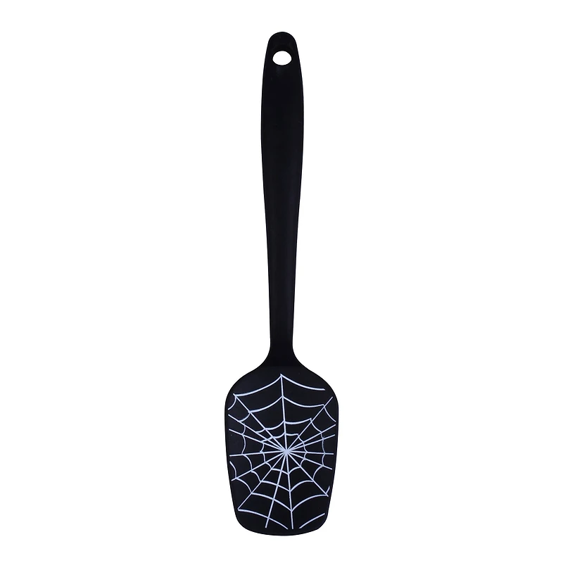 Mini Black Spiderweb Silicone Spoonula by Makery™