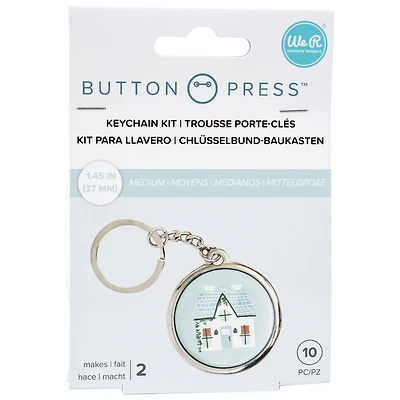 We R Memory Keepers® Button Press™ Keychain Kit, 10ct.