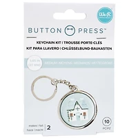 We R Memory Keepers® Button Press™ Keychain Kit, 10ct.