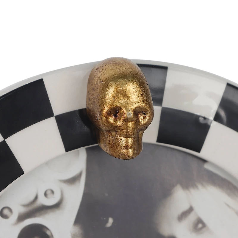 5" Black & White Skeleton Photo Frame by Ashland®