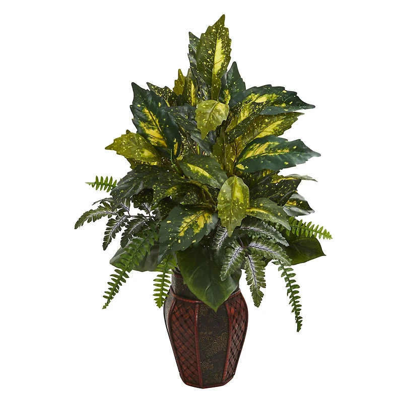 2.5ft. Mixed Philodendron & Fern in Decorative Planter
