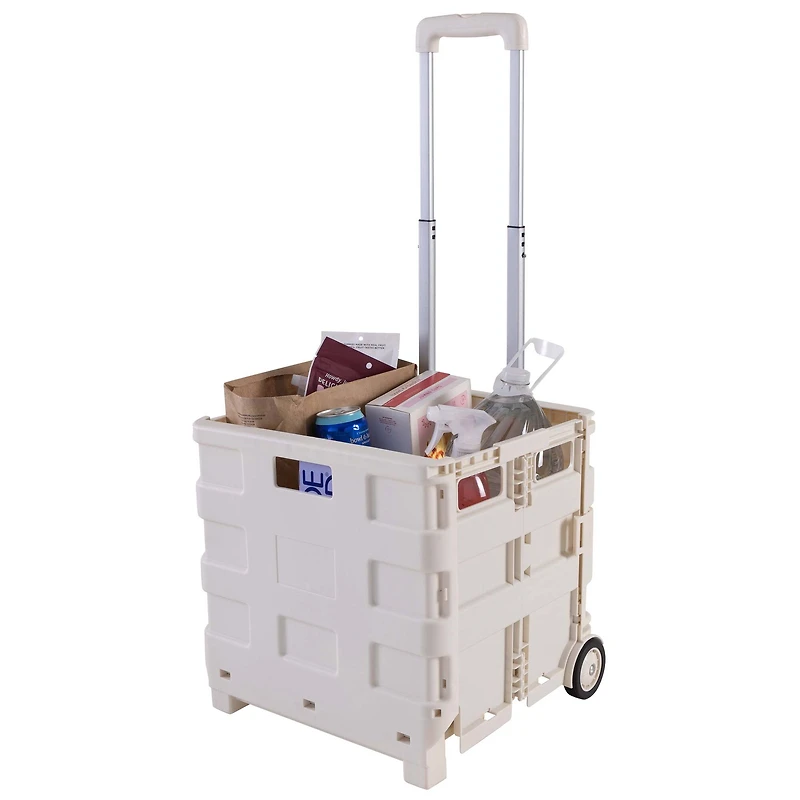 Simplify Tote & Go White Collapsible Utility Cart