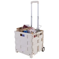 Simplify Tote & Go White Collapsible Utility Cart