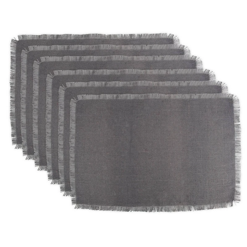 DII® Gray Jute Placemats, 6ct.