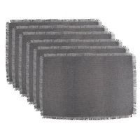 DII® Gray Jute Placemats, 6ct.