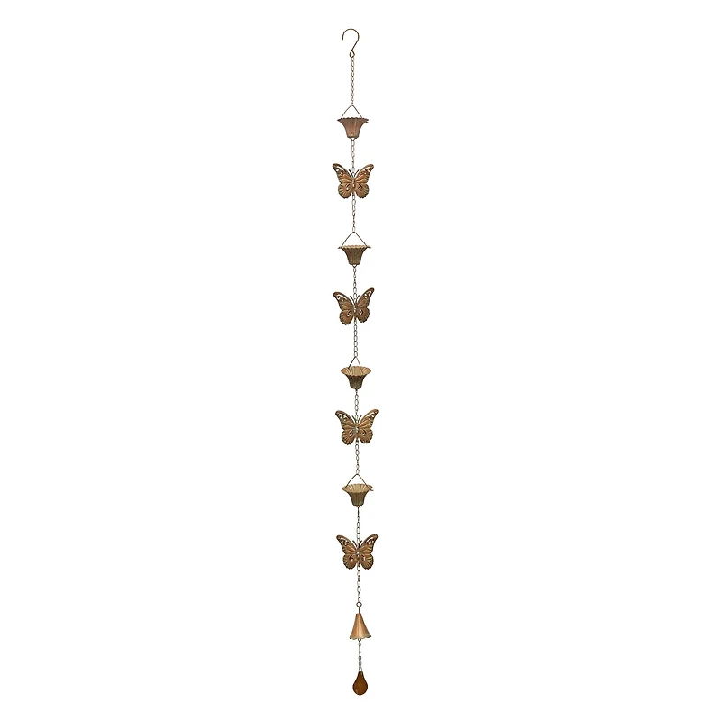 61.5" Iron Butterfly Rain Chain