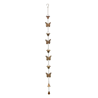 61.5" Iron Butterfly Rain Chain