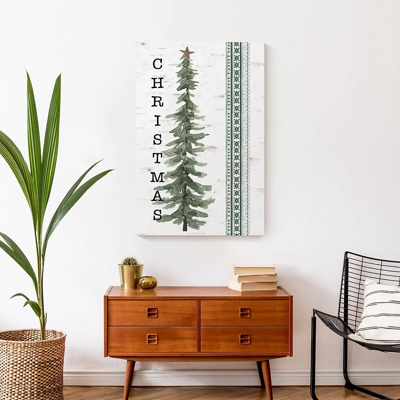 Tree Isle Green Canvas Wall Art