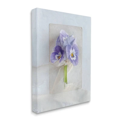 Stupell Industries Violets Wrapped in Sheer Soft Country Floral Canvas Wall Art