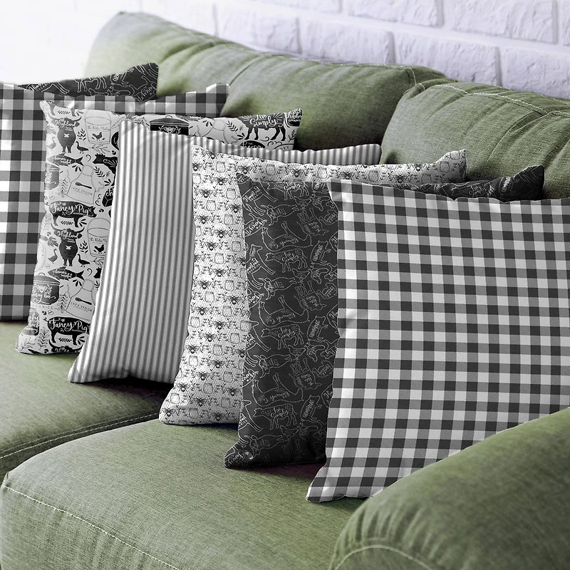 Black & White Farmhouse Cotton Fabric Bundle by Loops & Threads™